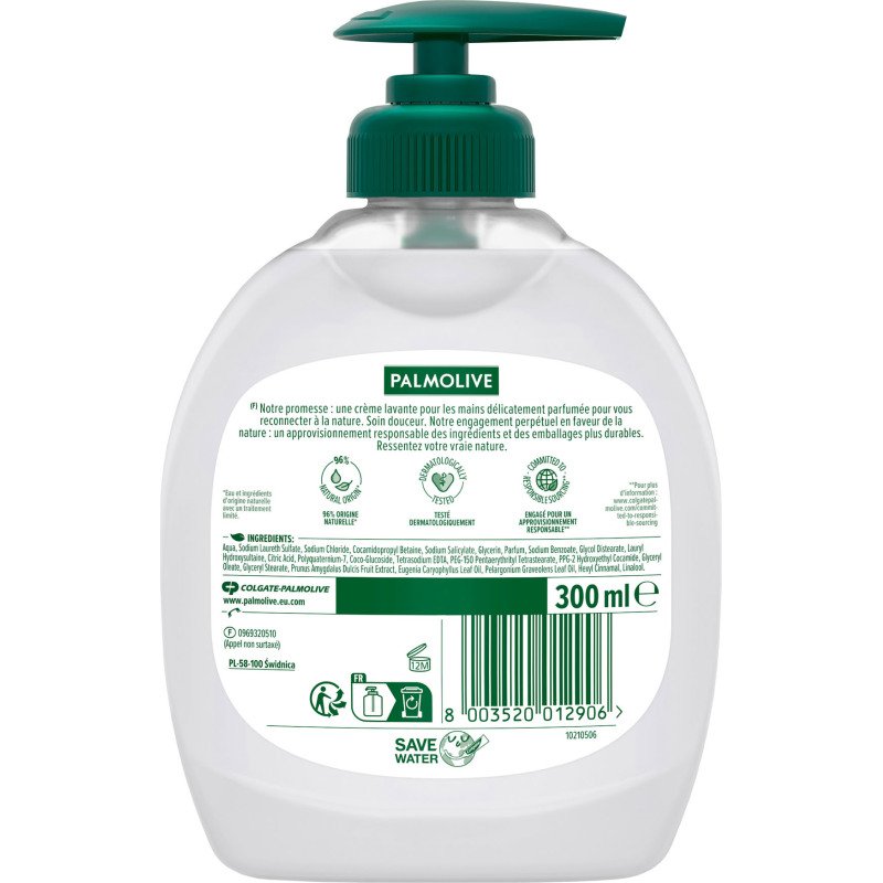 Crème lavante Palmolive nourrissante amande - Flacon de 300 ml