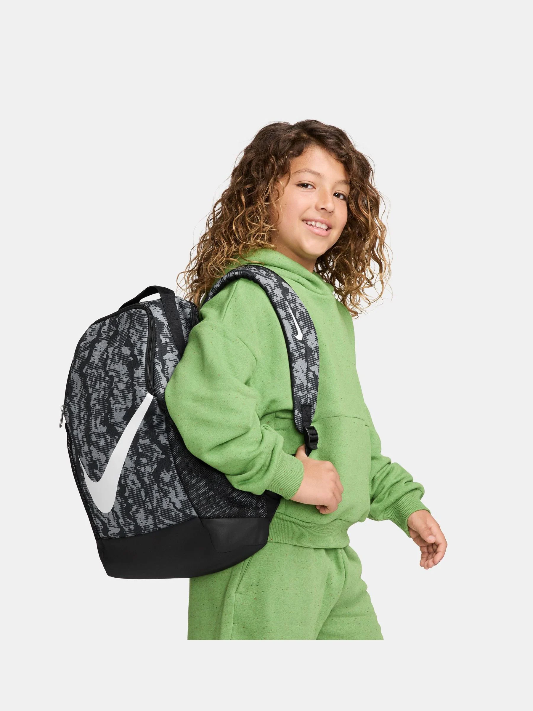 Zwart - Nike Brasilia rugzak met all-over print
