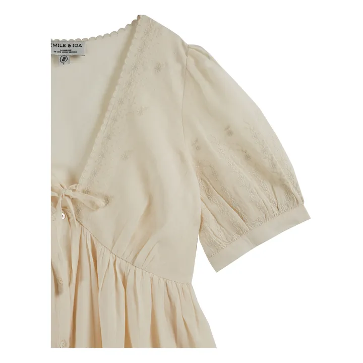 Emile et Ida Robe Ziele Brodée - Collection Femme | Ecru