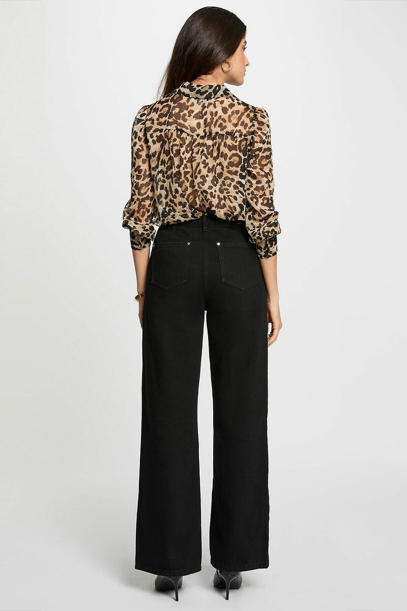 Camisa MORGAN com estampa de leopardo