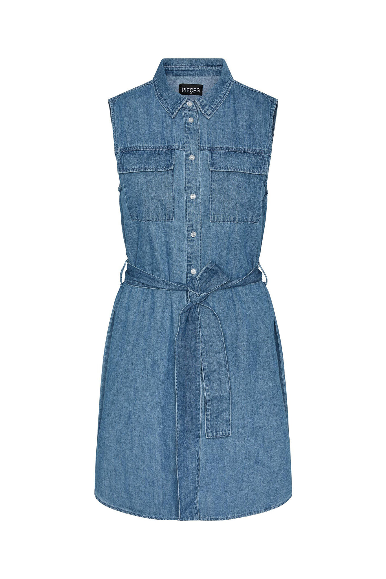 Vestido midi com alças.