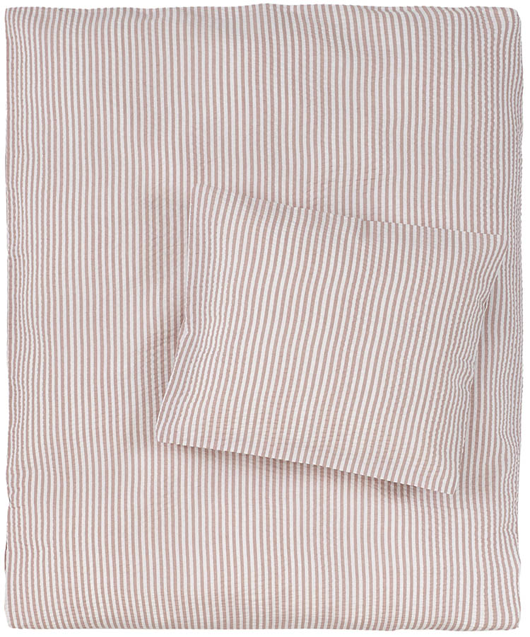 Lykke kreppsengesett 65x80 rosa