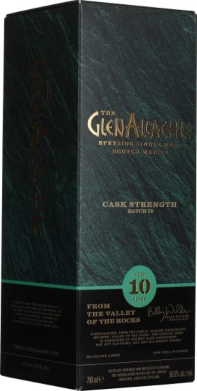 GLENALLACHIE 10 YEARS CASK STRENGTH BATCH 10 70CL