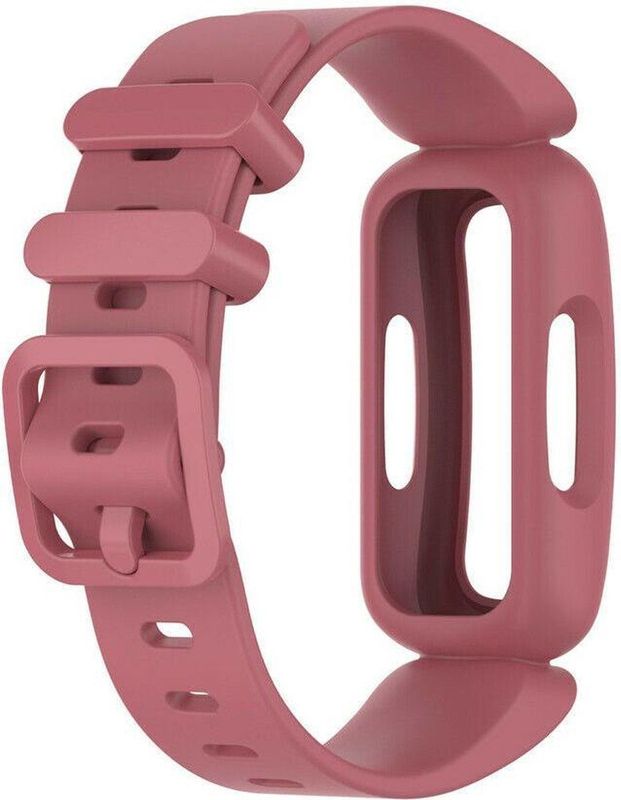 STRAP-IT - Siliconen Band - Watermeloen - Geschikt voor Fitbit Ace 3