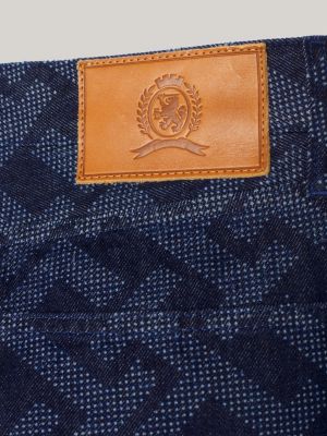 Calça jeans regular com monograma Crest TH