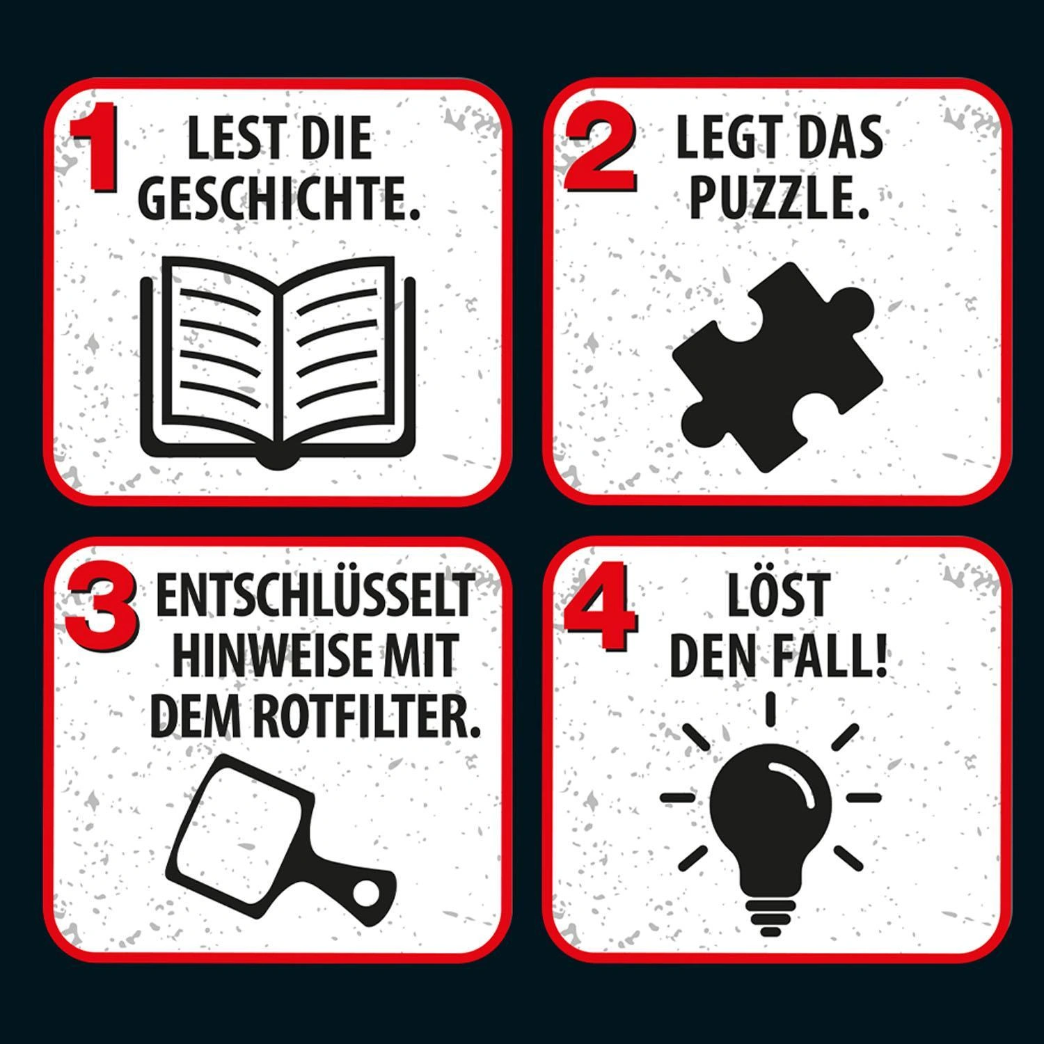 Krimi-Puzzle: Die drei Kids - Spuk auf dem Schulfest 200-teilig