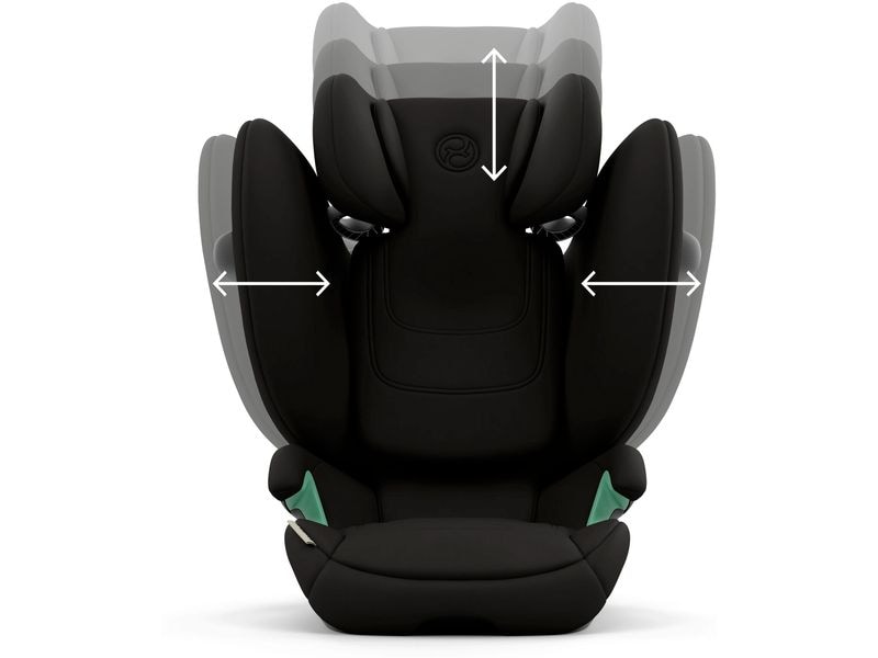 CYBEX Gold Kindersitz Solution G2 i-Fix Magic Black Autositz für Kinder von 3 bis 12 Jahre