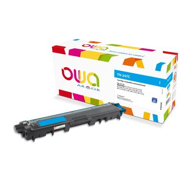 Cartouche laser compatible Brother TN247 - cyan - Owa K18602OW