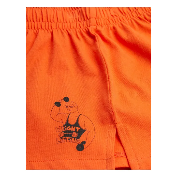 Mini Rodini Short Bodybuilder Coton Bio | Rouge
