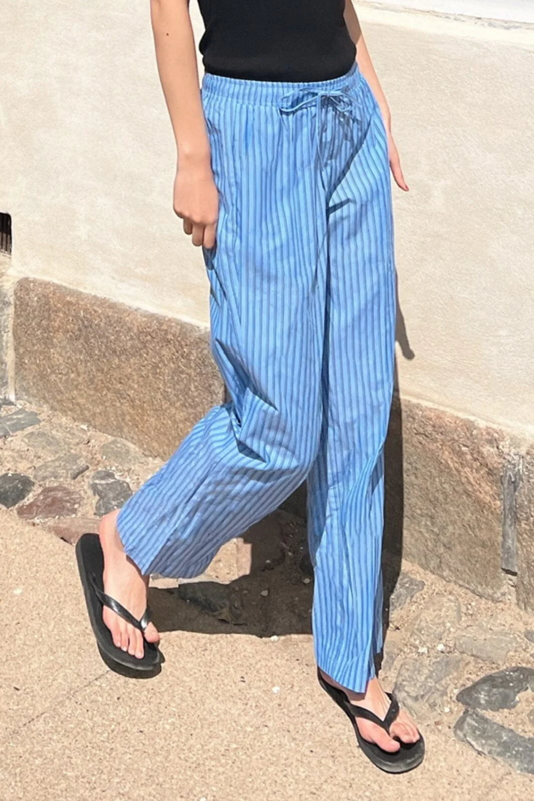 Neo Noir Sonar Big Stripe Pants