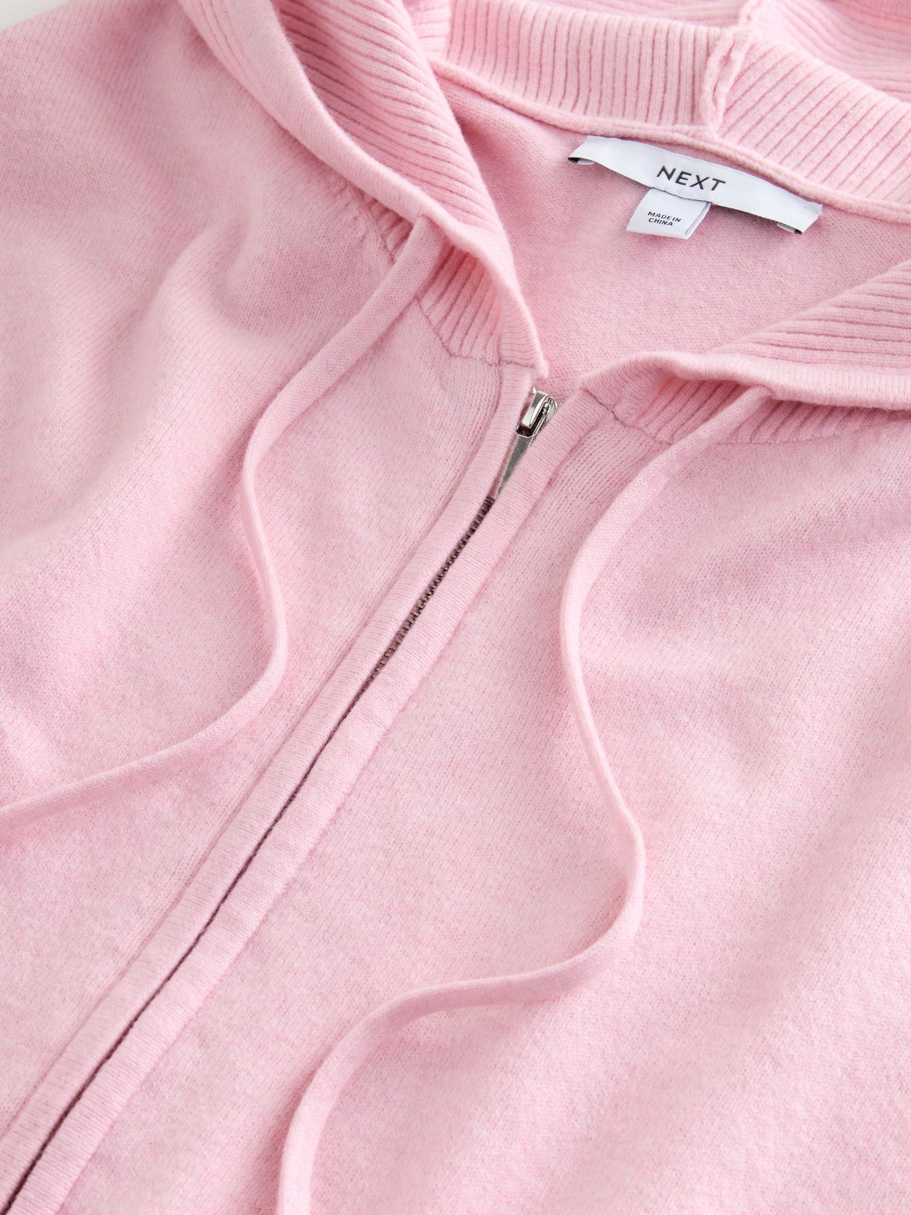 Lichtroze - Super Soft Co-Ord Knitted Zip Through Hoodie