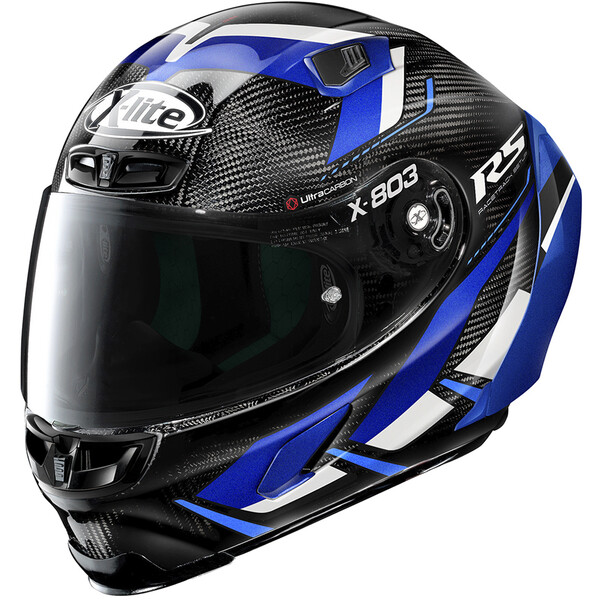 X-lite - Casque X-803 RS Ultra Carbon Motormaster Noir / Bleu
