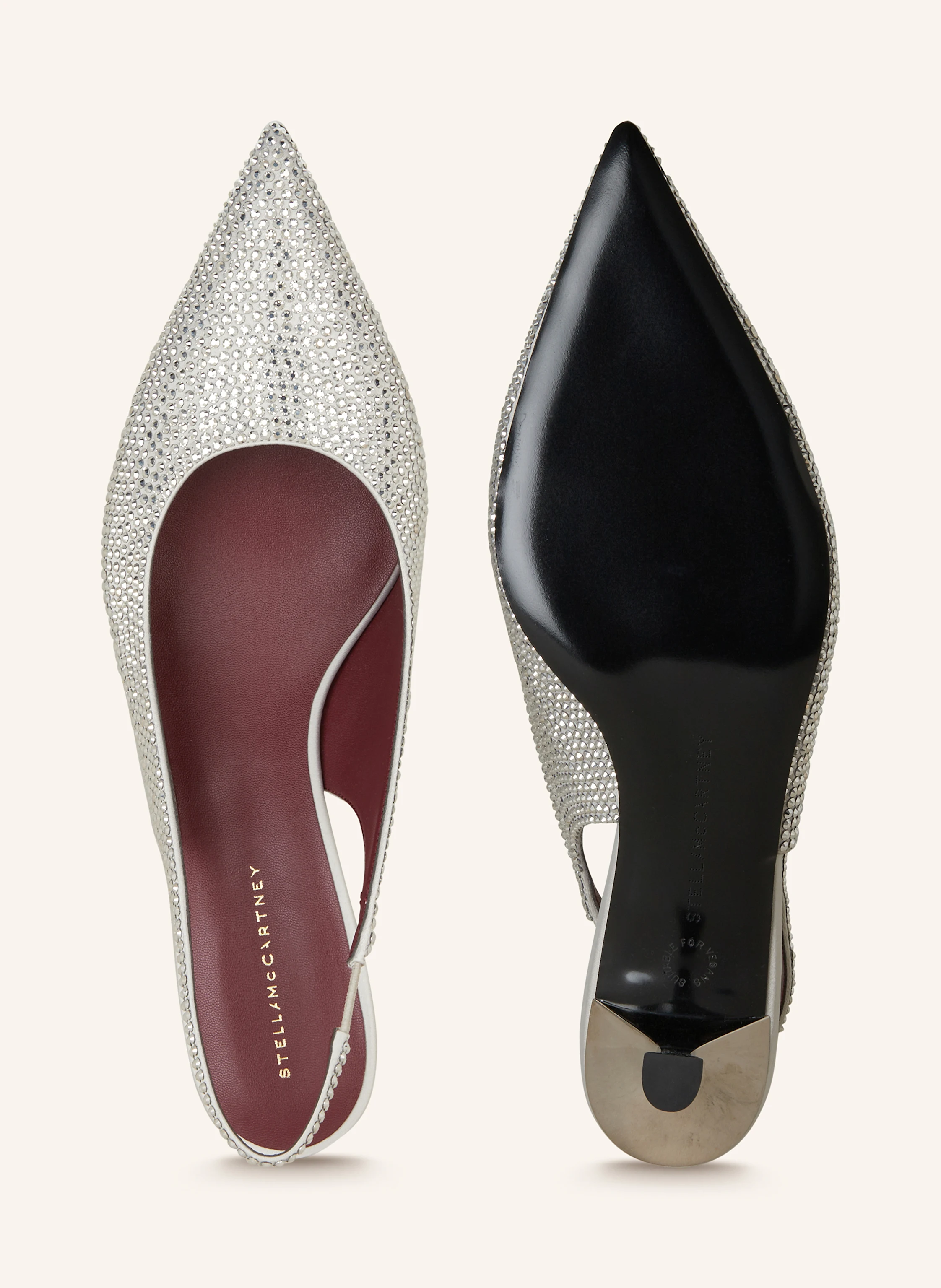 STELLA McCARTNEY Slingpumps ELSA mit Schmucksteinen