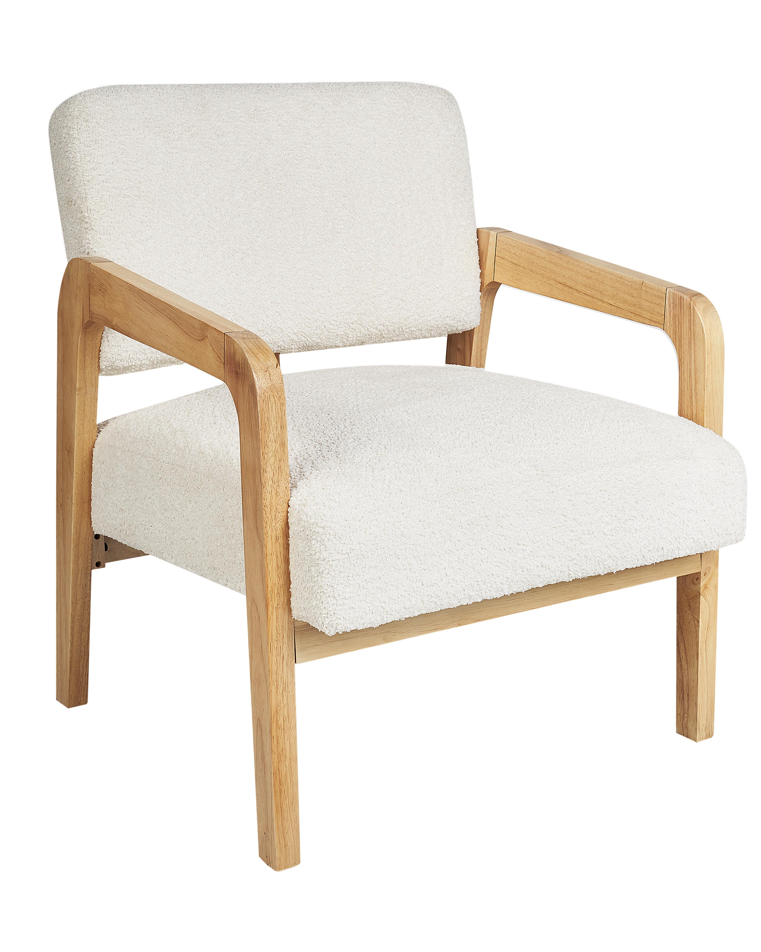 Fauteuil HJO Bouclé Gebroken wit