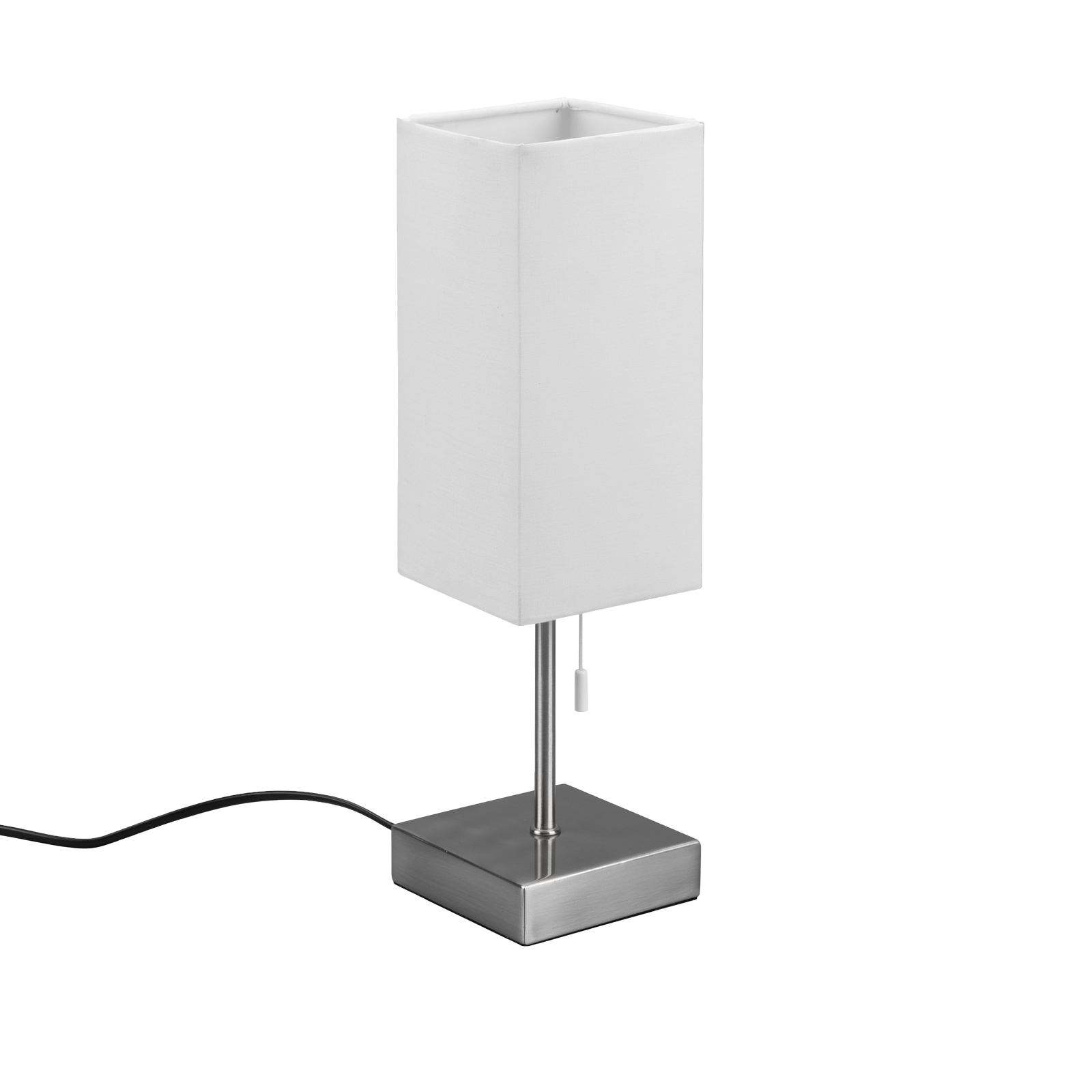 Tischlampe - weiß-silber - Metall - mit USB-Anschluss