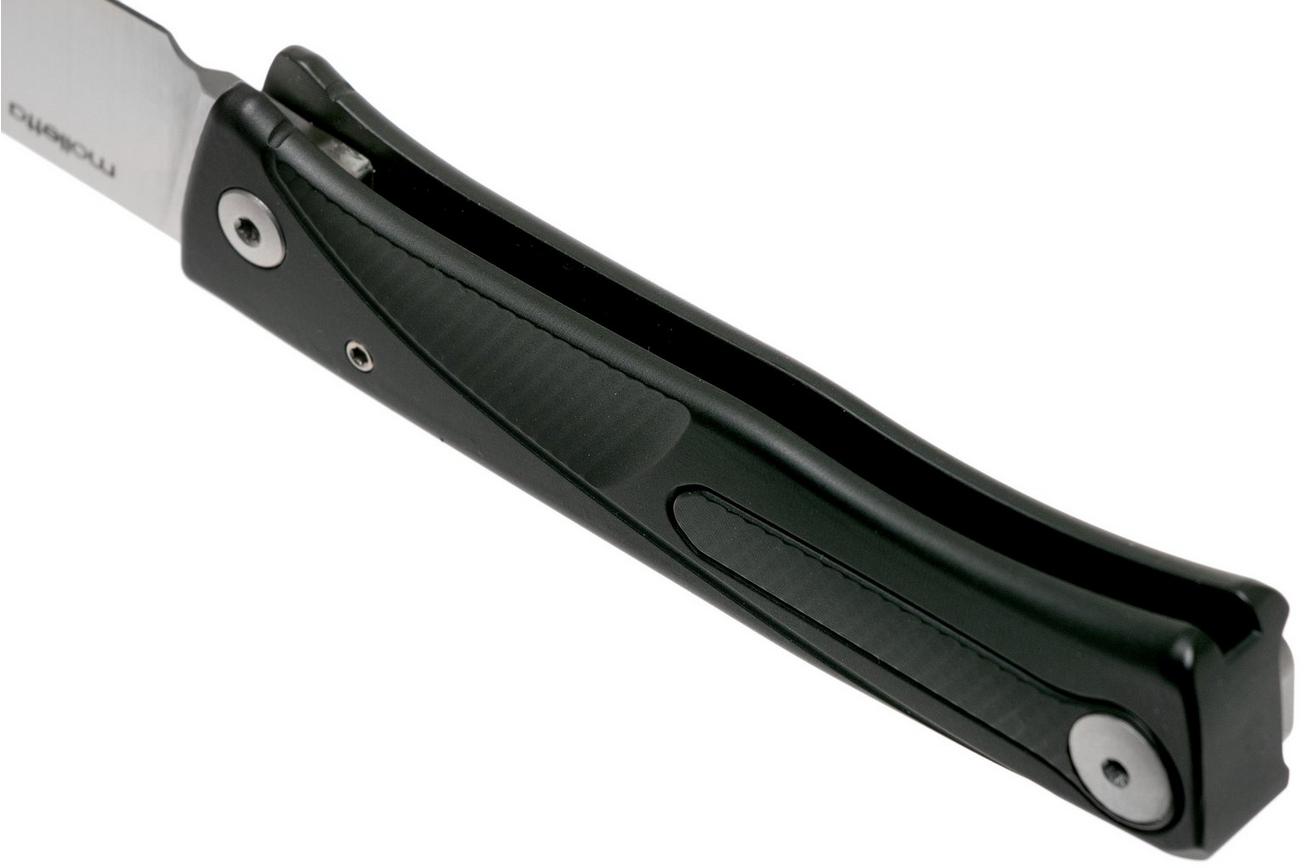 LionSteel Thrill black aluminum integral slipjoint zakmes
