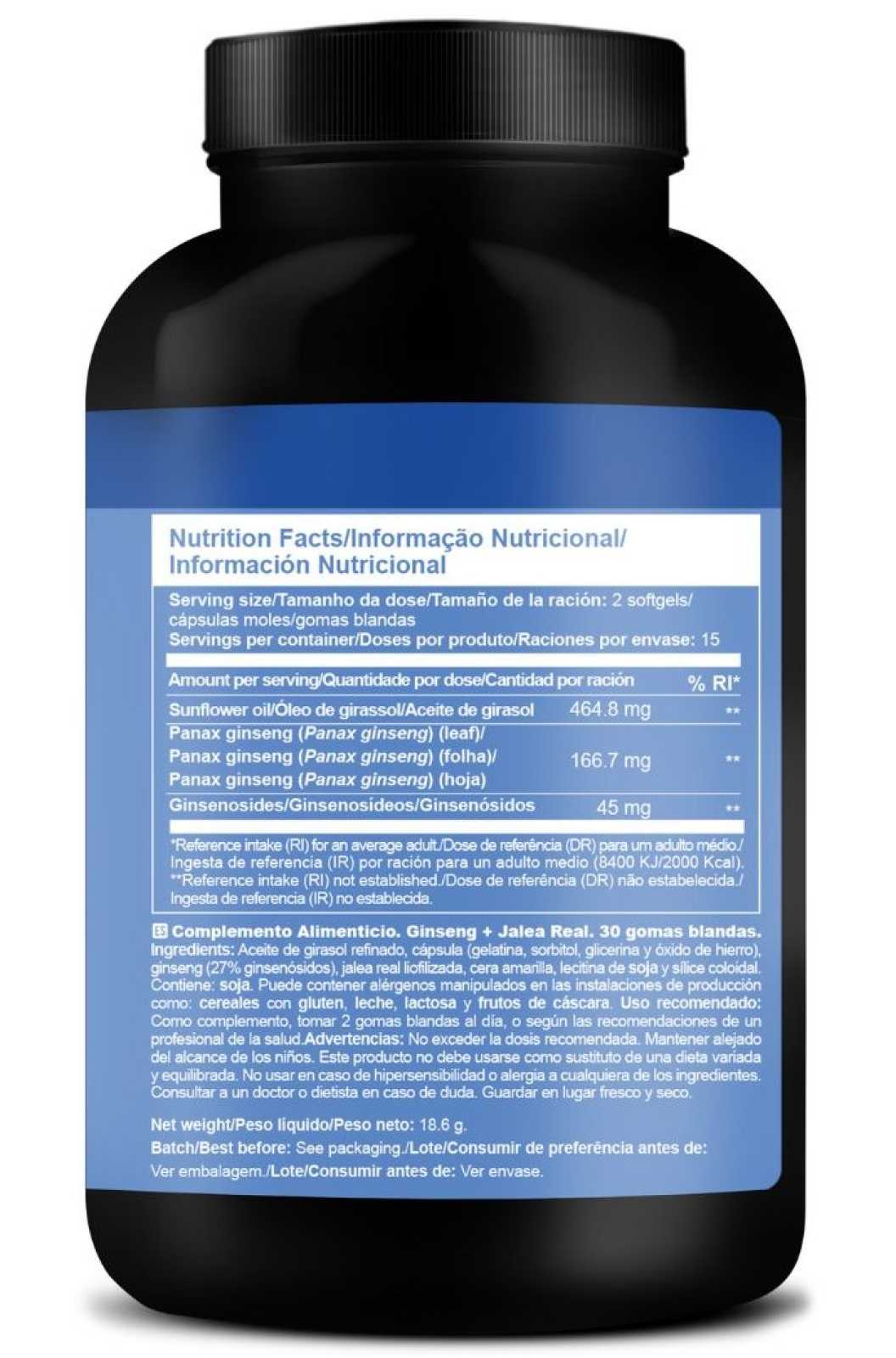 Zumub Ginseng + Jalea Real 30 cápsulas moles