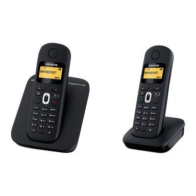Gigaset - téléphone sans fil - avec répondeur + combiné supplémentaire - noir
