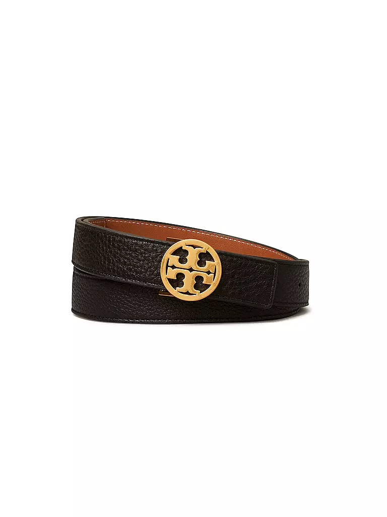 TORY BURCH Lederwendegürtel  MILLER schwarz