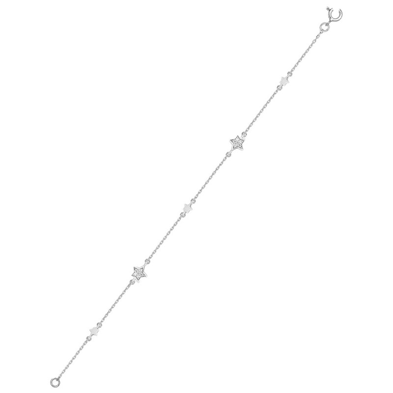 Bracelet Femme - Argent 925 - Longueur : 18 cm