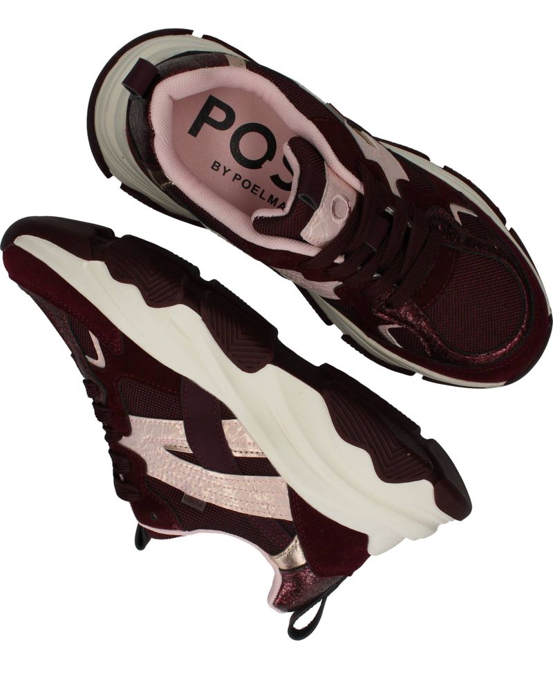 POSH by Poelman Sneakers Rood Dames