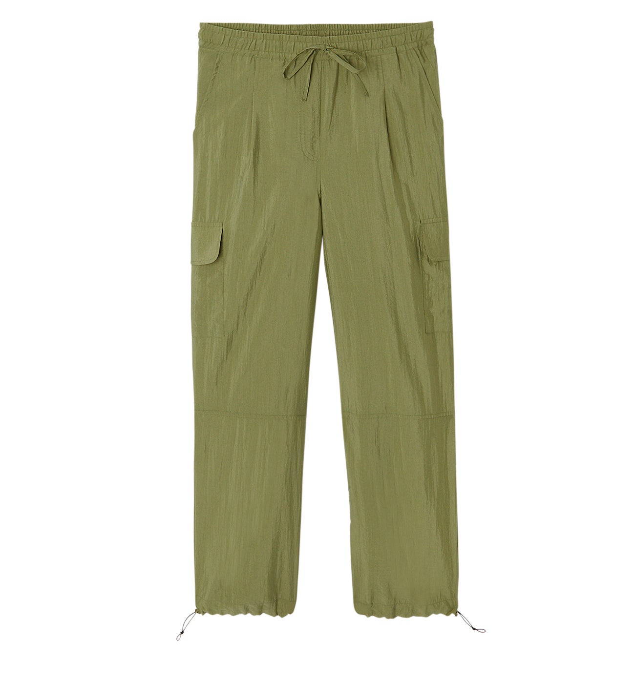 Pantalon parachute Femme - Kaki