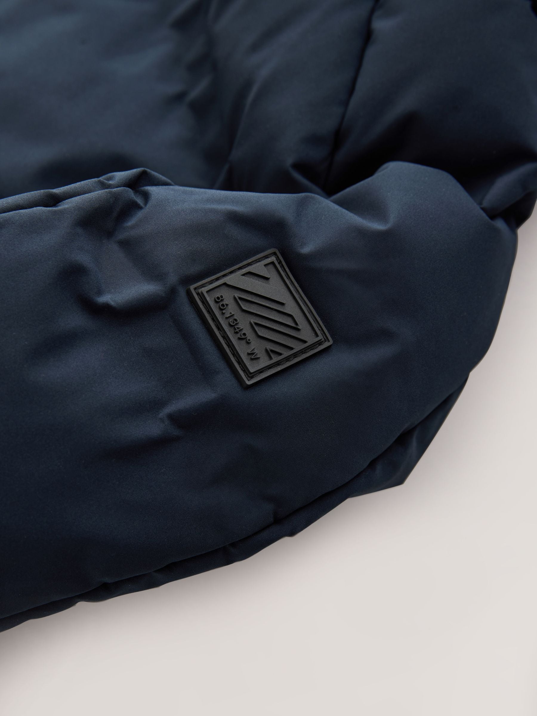 Marineblauw - Regenbestendige gewatteerde jas met microfleece voering (3-17jr)