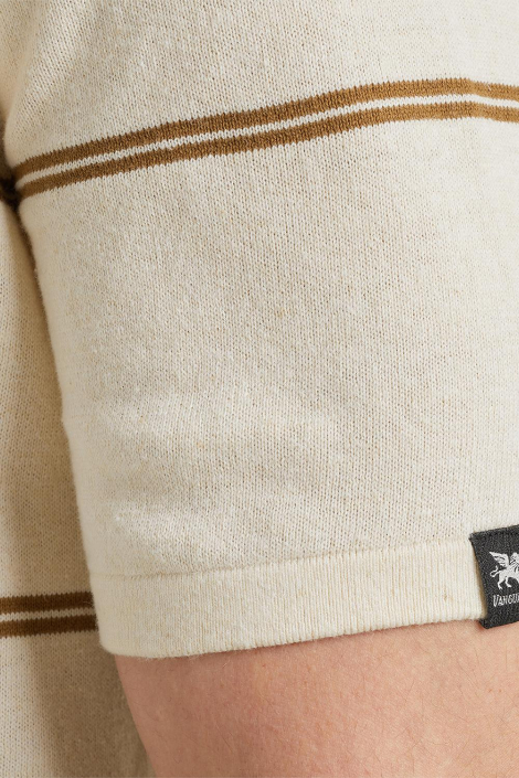 Vanguard beige heren polo