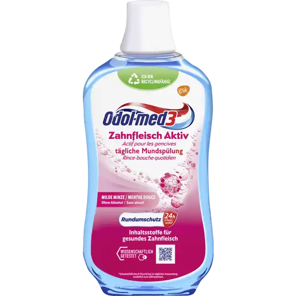 Zahnfleisch Aktiv tägliche Mundspülung