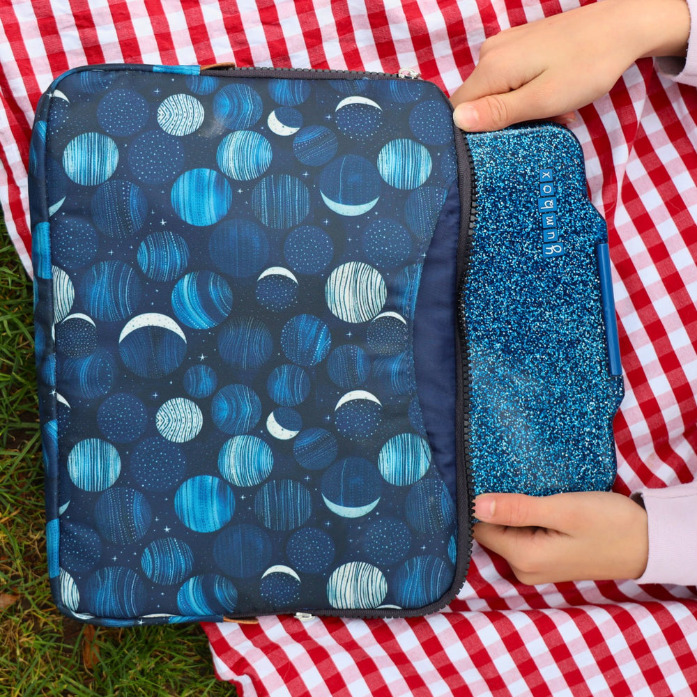Køb Yumbox Twilight Blue Glitter Prêt Stainless Steel 4-Sections