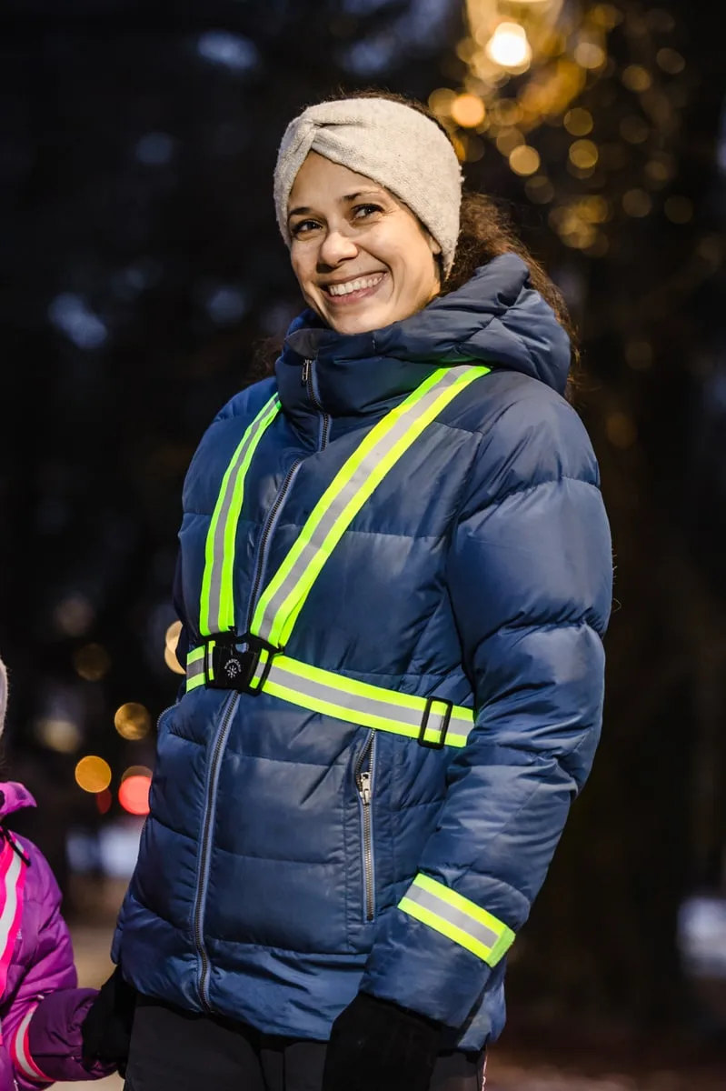 Nordic Grip Kids' Reflective Cross Belt Incl. 2 Band Black
