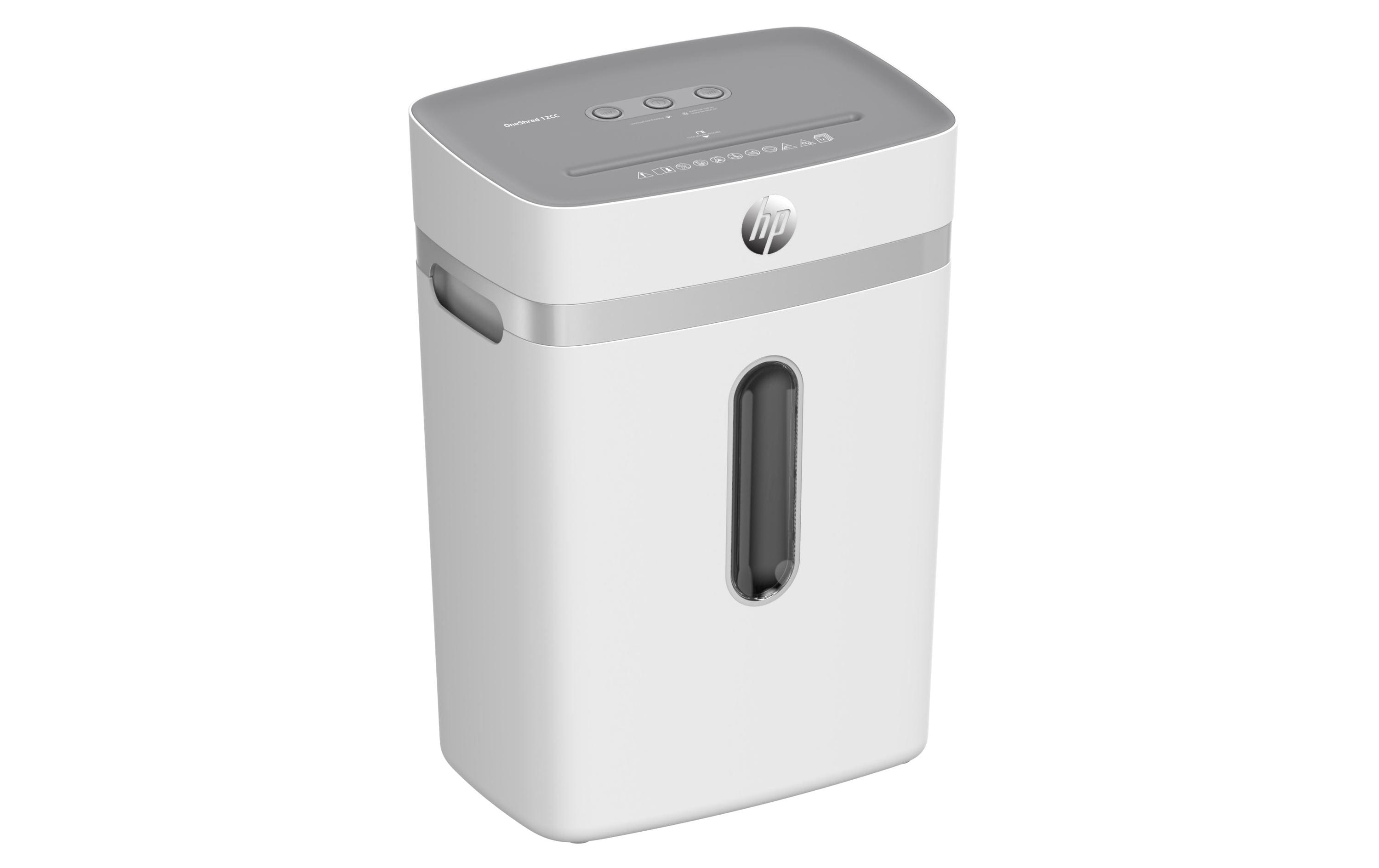 Aktenvernichter OneShred 12CC P-4, 12 Seiten<br>Dokumentenvernichter von HP