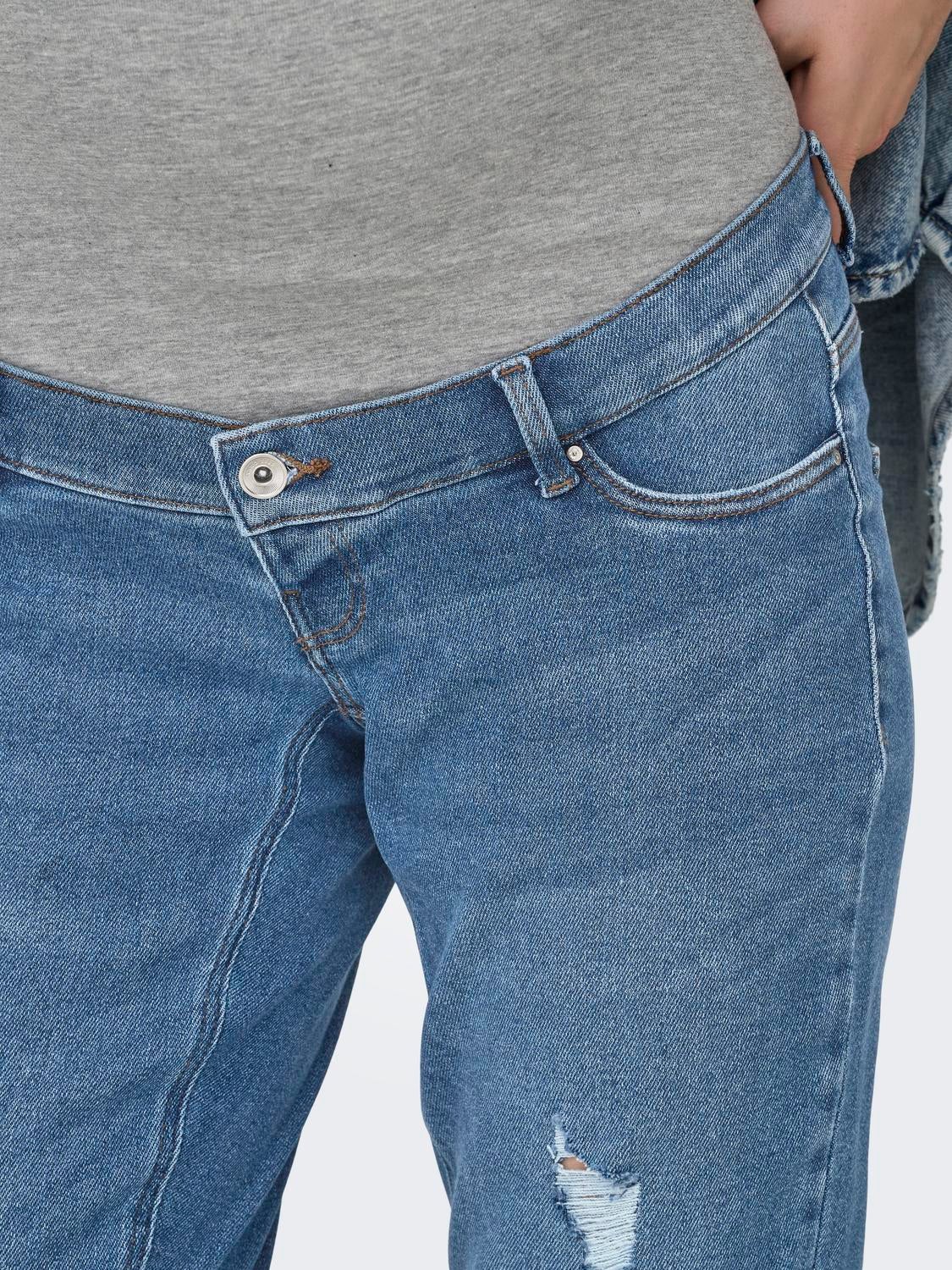OLMCATWALK Hohe Taille Hohe Taille Jeans Light Blue Denim