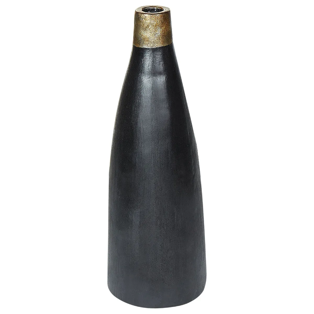Beliani Vase Émona - Céramique Noir 54 cm