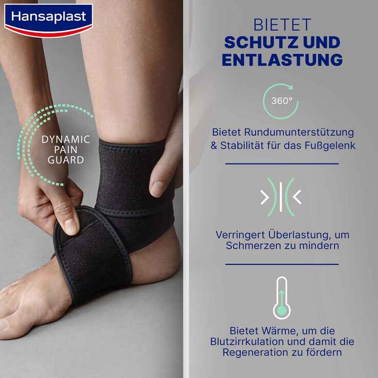 Hansaplast Fußgelenk-Bandage verstellbar, 1 St