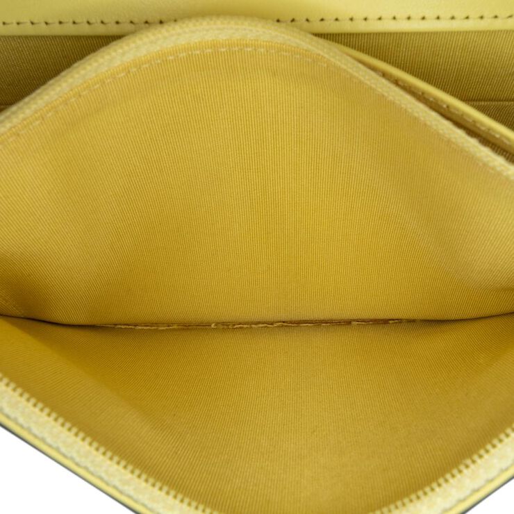 Chanel Vintage Chanel Wallet On Chain Yellow