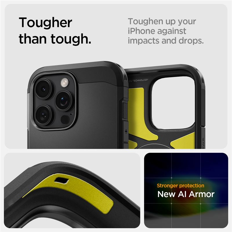 iPhone 16 Pro Tough Armor MagSafe Case Hülle (ACS08146) - Schwarz