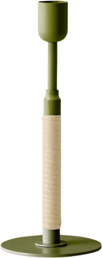 Audo Copenhagen Duca Candleholder, Olive Green Grøn & beige