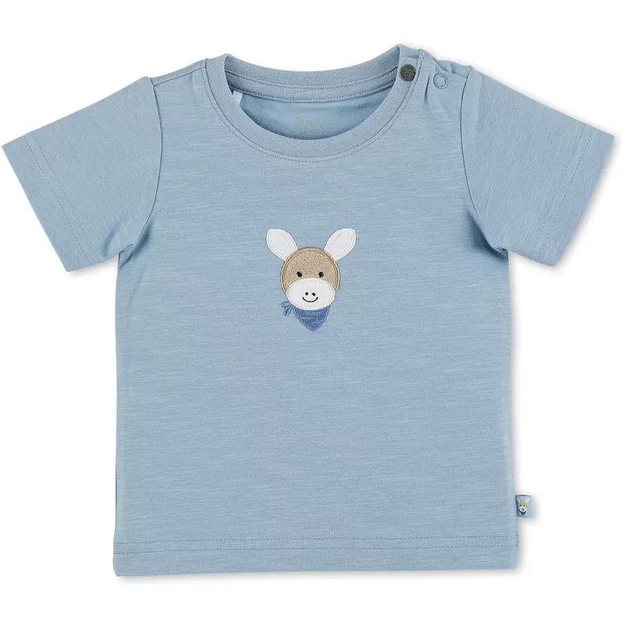 Sterntaler Kurzarm-Shirt Esel Emmi hellblau