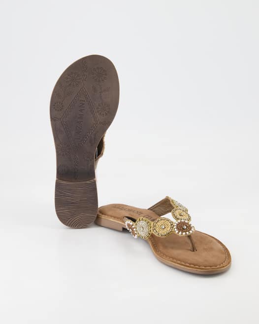 Lazamani 75.451 Zehentrenner in Beige