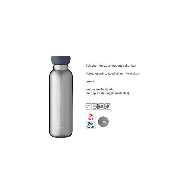 Mepal Ellipse isoleerfles 500ml nordic green