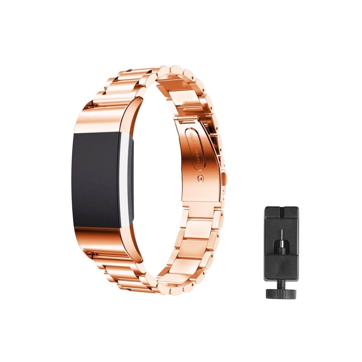 Rustfritt stål armbånd FITBIT Charge 3 - Rosè