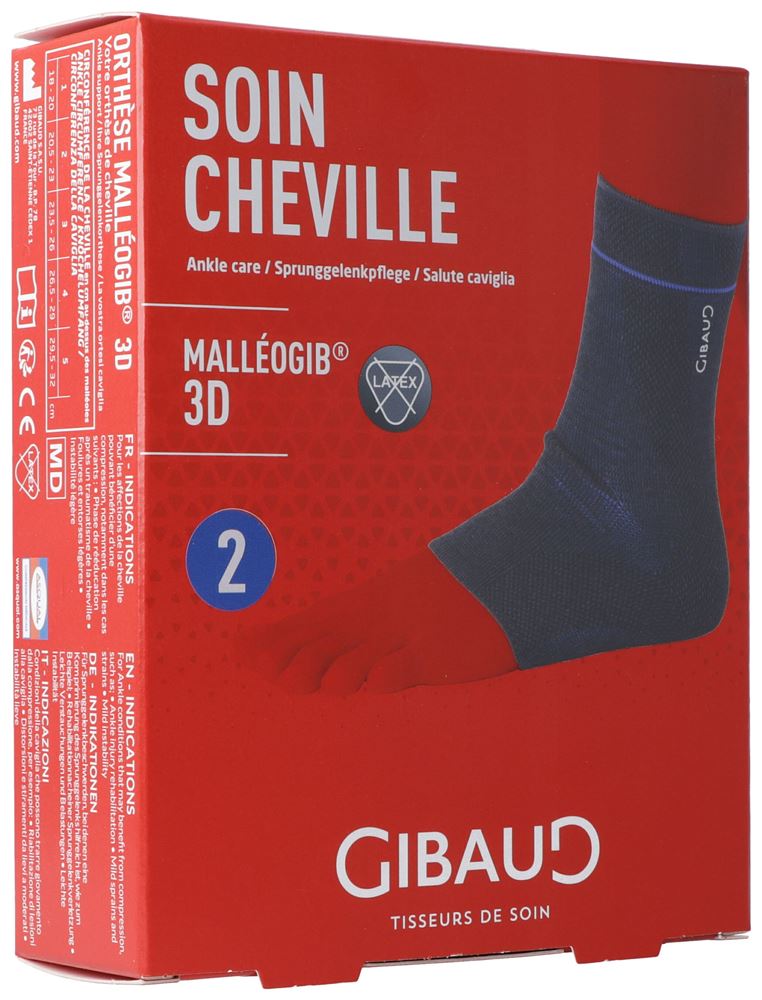 Gibaud Malleogib 3D Sprunggelenkbandage<br>1 Stück, Gr2 20-23cm