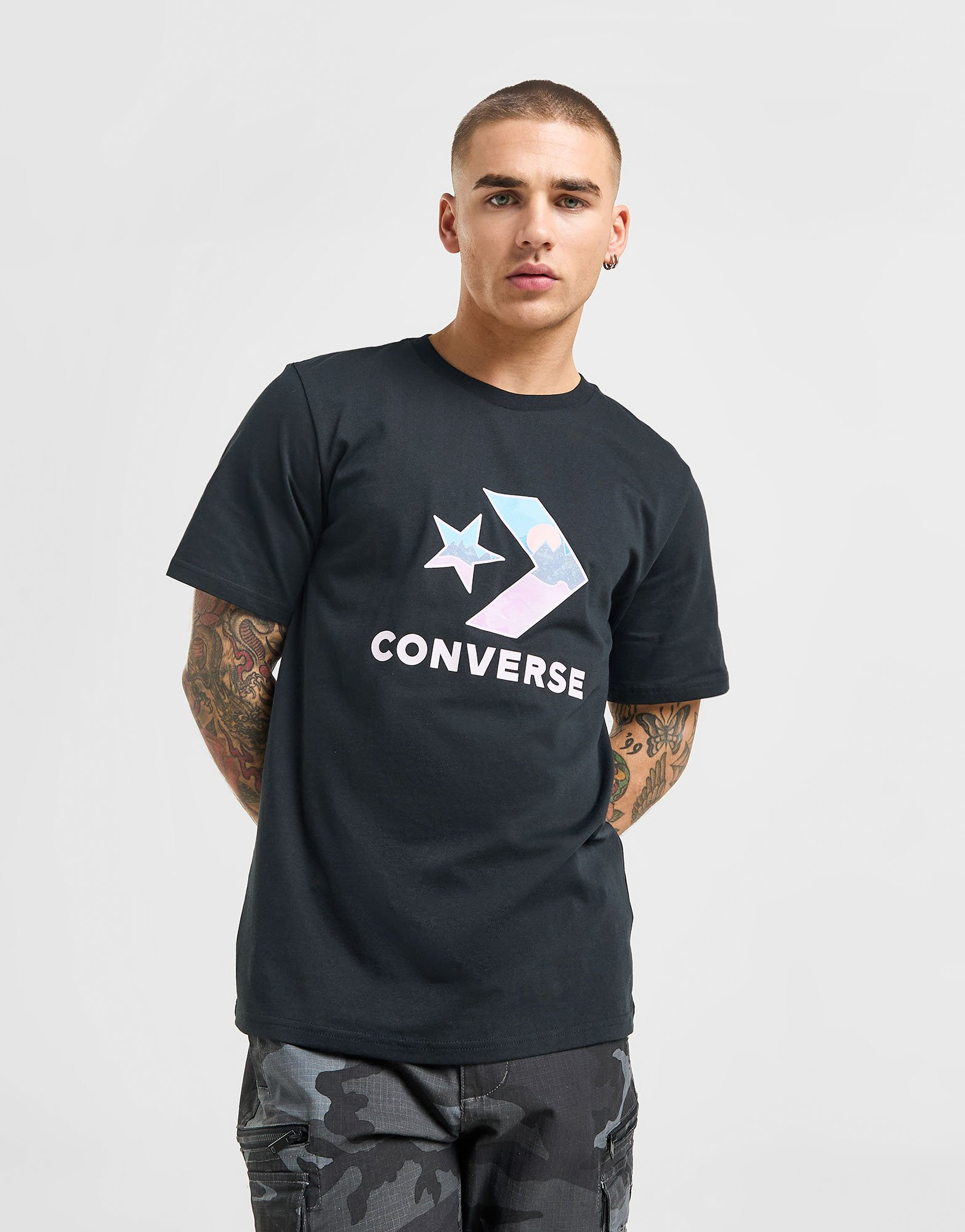 Converse T-shirt Star Chevron Homme