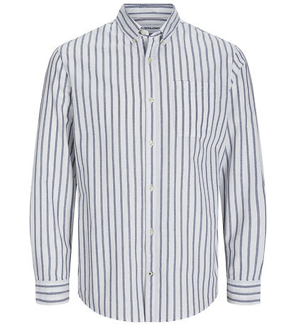 Jack & Jones Hemd - JjeOxford - Fähnrich Blue/Streifen