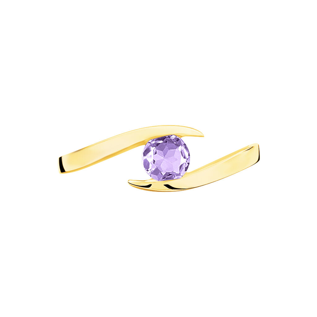 Bague Tiphaine Or Jaune Amethyste