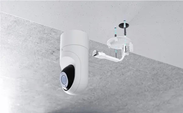 Ubiquiti UniFi G5 Flex - Netværksovervågningskamera - indendørs, udendørs - vejrbestandig - farve (Dag/nat) - 5 MP - 2688 x 1512 - 2K - audio - LAN 10/100 - H.264 - PoE