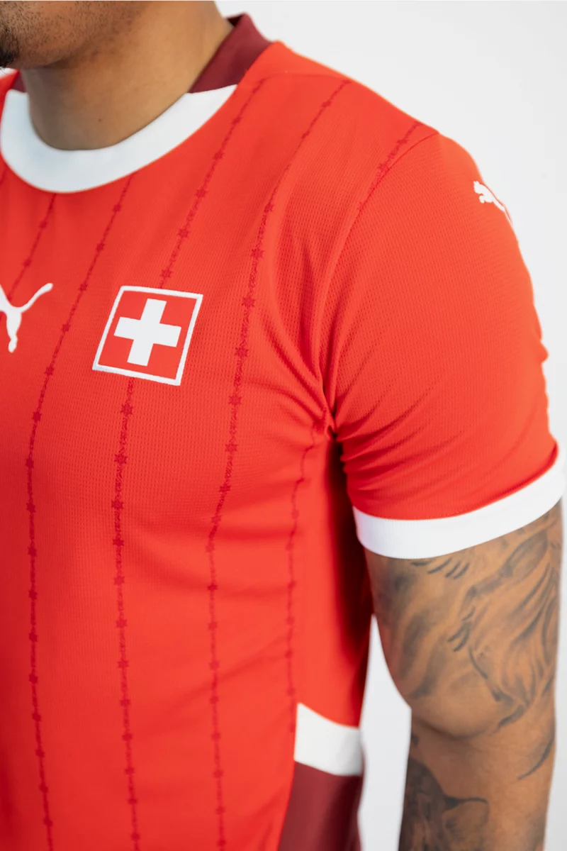 Puma Schweiz Home Replica Herren Fussballtrikot EM 2024