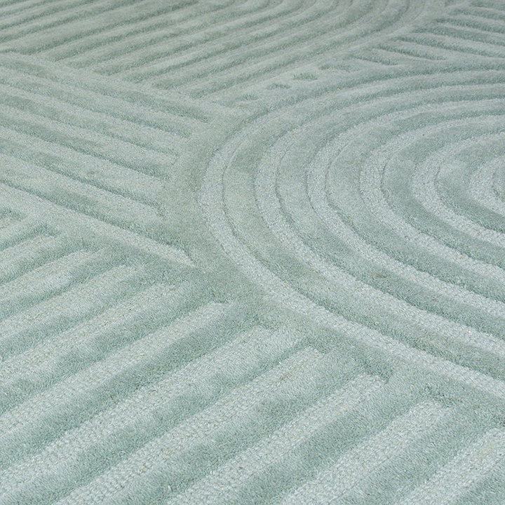 Modern vloerkleed - Solacio Zen Blauw/Groen