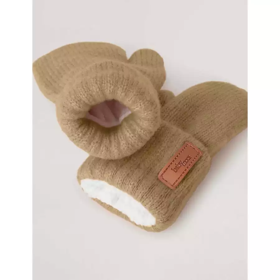 BabyMocs Handschuhe Vegan hellbraun